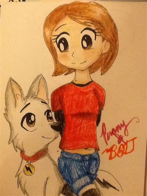 Penny and Bolt by Artfrog75 on DeviantArt