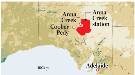 Anna Creek Station Map