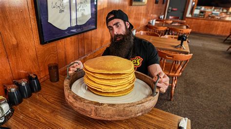 BEATEN ONLY 3 TIMES IN 14 YEARS! | OL' SOUTH'S 10LB PANCAKE CHALLENGE | BeardMeatsFood - YouTube