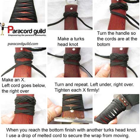 How to make a paracord sword wrap - Paracord guild