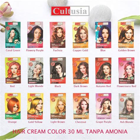 Jual CULTUSIA HAIR COLOR / PEWARNA RAMBUT | Shopee Indonesia