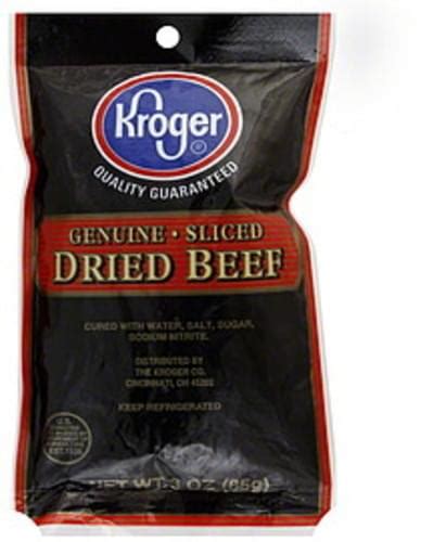 Kroger Dried, Genuine, Sliced Beef - 3 oz, Nutrition Information | Innit