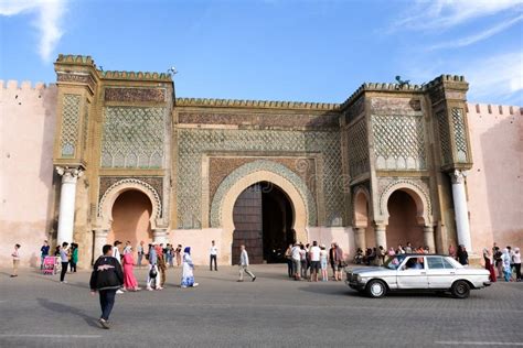 Meknes Old City Gate with Traditional Architecture - Morocco Editorial Photo - Image of city ...