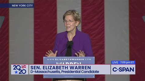 Senator Elizabeth Warren Speech in Washington Square Park | C-SPAN.org