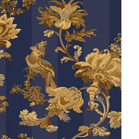 Cole and Son Zerzura Royal Blue & Gold Wallpaper 40% Off | Samples