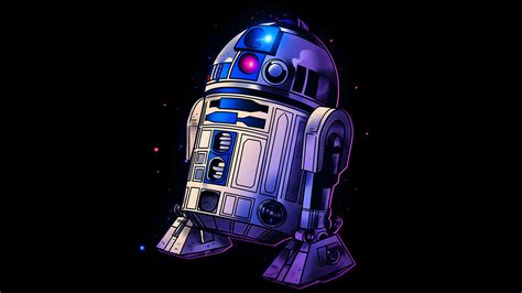 Star Wars R2-D2 Black Desktop Wallpaper - Star Wars Wallpaper 4K