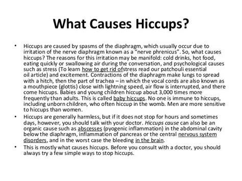 What Causes Hiccups?