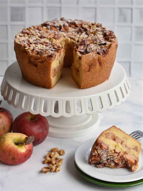 Apple Cake with Walnuts Recipe | My Sweet Precision