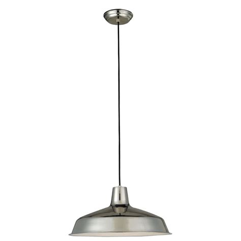 Portfolio Stainless Steel Mini Modern/Contemporary Pendant Light at Lowes.com