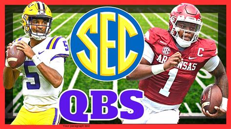 2023 SEC Quarterback Rankings - Win Big Sports