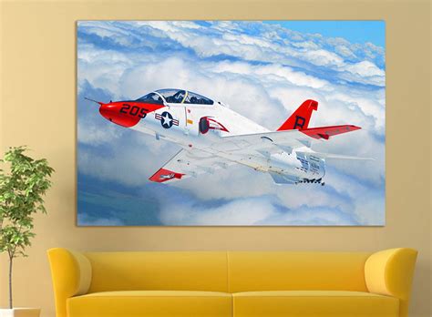 Aircraft Canvas Wall Art Airplane Wall Art Airplane Canvas Art | Etsy