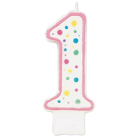 Wilton Number 1 Candle, Pink, 1 Ct - Walmart.com - Walmart.com