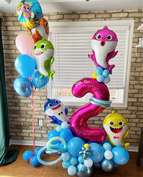 Baby shark balloons – Artofit