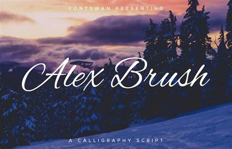 Alex Brush Font Free Download - [By TypeSetit] | Fonty Fonts