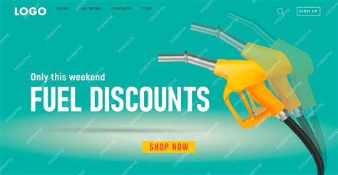 Premium Vector | Fuel discounts web banner for gas station landing page with illustration of ...