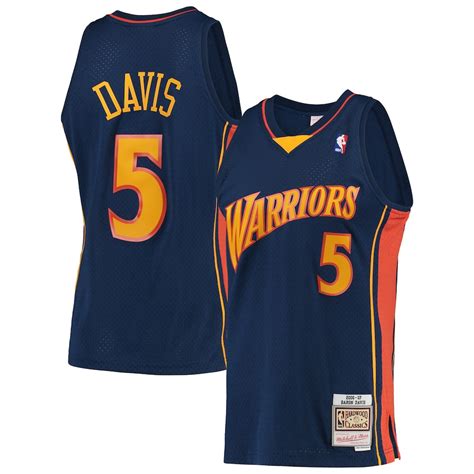 Men's Mitchell & Ness Baron Davis Navy Golden State Warriors 2006-07 ...