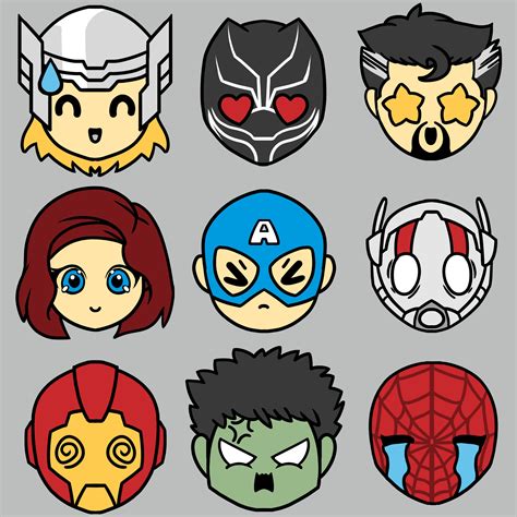 Avengers Emojis - Marvel Shirts