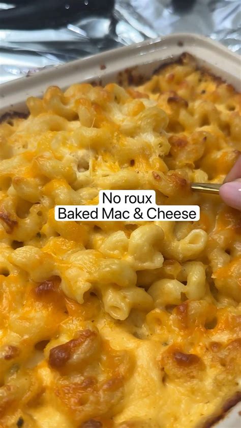 No roux Baked Mac & Cheese | Mac and cheese recipe soul food, Beef ...