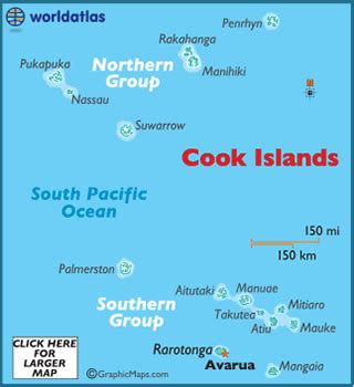 Islas Cook Mapa | Mapa