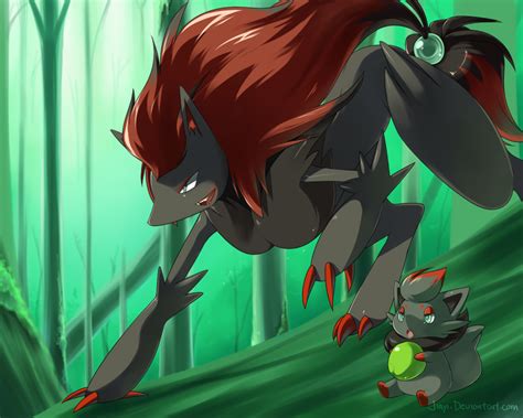 Zoroark + Zorua by Jiayi on DeviantArt