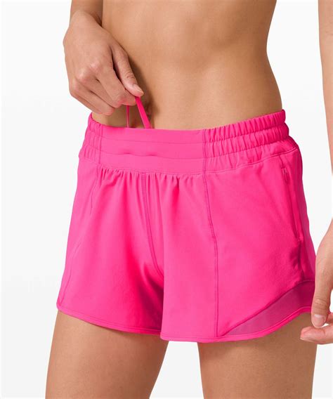 Lululemon Hotty Hot Short II *Long 4" - Pink Highlight - lulu fanatics