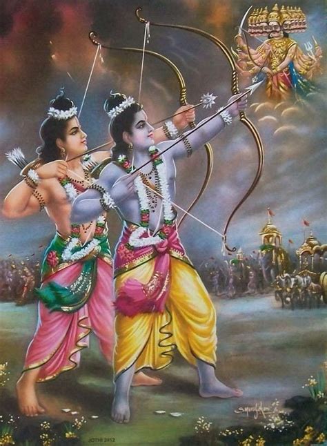 Ram & Lakshman fighting with Ravan | Lord sri rama, Lord ram image ...