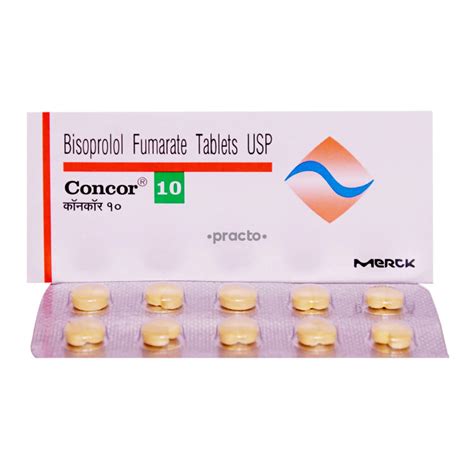 Concor 10 MG Tablet - Uses, Dosage, Side Effects, Price, Composition | Practo