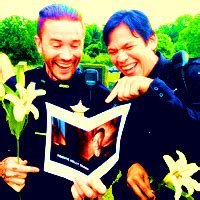 Behind the Scenes of Banshee - Tom Pelphrey and Chaske Spencer - Banshee (TV series) Icon ...