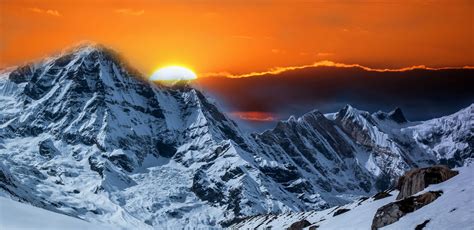 Sunrise At Mountain Free Stock Photo - Public Domain Pictures