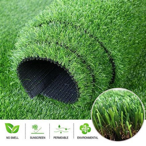 Multi Purpose Artificial Grass Synthetic Turf Indoor/Outdoor Doormat/Area Rug Carpet 19.7 by 19. ...