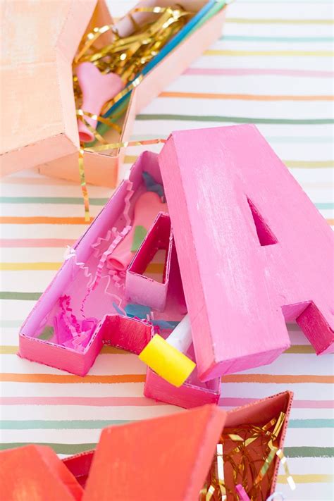 DIY Letter-Shaped Boxes | Diy letters, Crafts, Diy gift wrap box