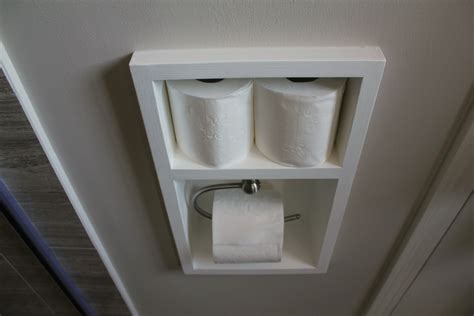 Turtles and Tails: Recessed Toilet Paper Holder (aka working with small spaces)