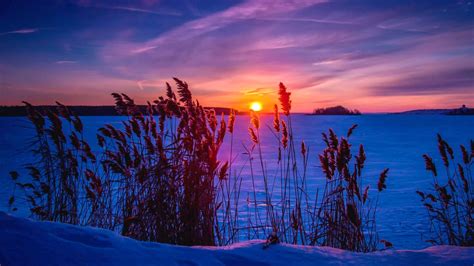 Winter Sunset Desktop Wallpapers - Top Free Winter Sunset Desktop Backgrounds - WallpaperAccess