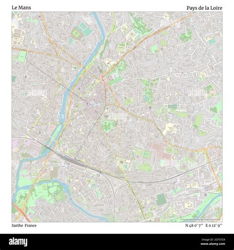 Le mans france map hi-res stock photography and images - Alamy