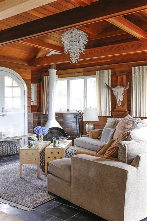 An Eclectic Seaside Cottage Full of Texture & Pattern | Living room decor, Cottage homes, Small ...