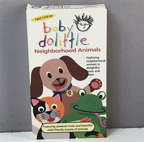 Pin by Gabe Giraldo on Baby Dolittle Neighborhood Animals 2002 VHS ...