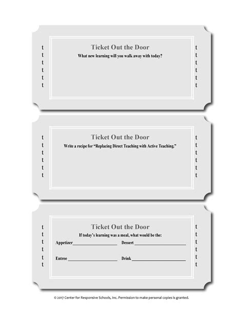 24 Printable Exit Ticket Templates (Word & PDF) ᐅ TemplateLab