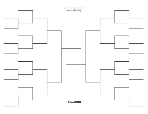 Printable Tournament Bracket - Printable Word Searches