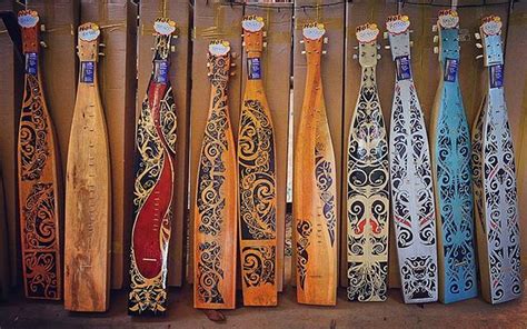 All the pretty Sape lined up in a row spotted at the Sarawak Cultural Village in Santubong ...