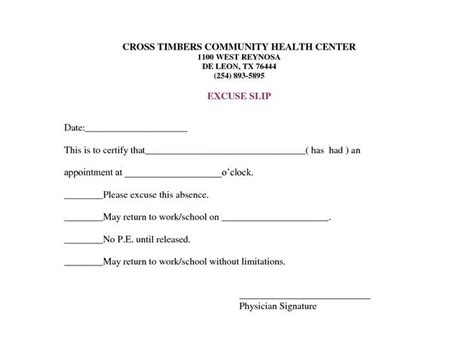 Doctor's Note Template, Doctor Excuse Letter Doctors Note for Work - easybuch.com