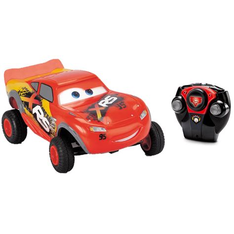 BROKEN ** Jada Toys: Disney Pixar Cars 1:24 Lightning McQueen XRS RC ...