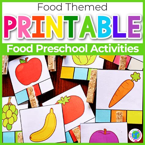 Food Games and Activities Free Printables for Preschoolers - Life Over C's