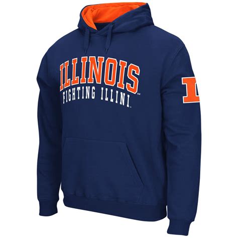 Stadium Athletic Illinois Fighting Illini Navy Double Arches Pullover ...