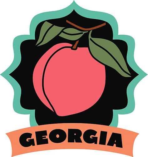 Royalty Free Georgia Peach Clip Art, Vector Images & Illustrations - iStock