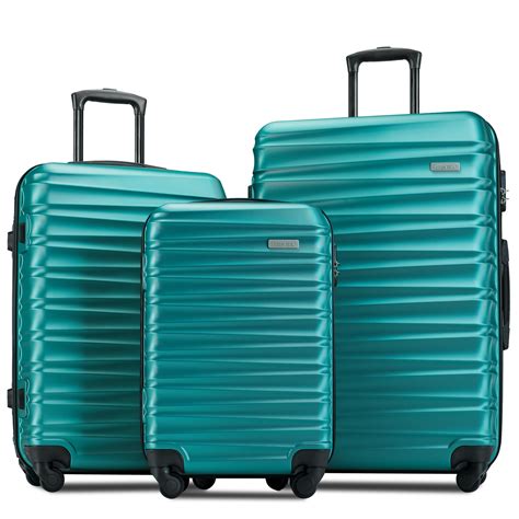 Urhomepro - Clearance! 3 In 1 Suitcases with Wheels, Upgrade 20" 24" 28 ...