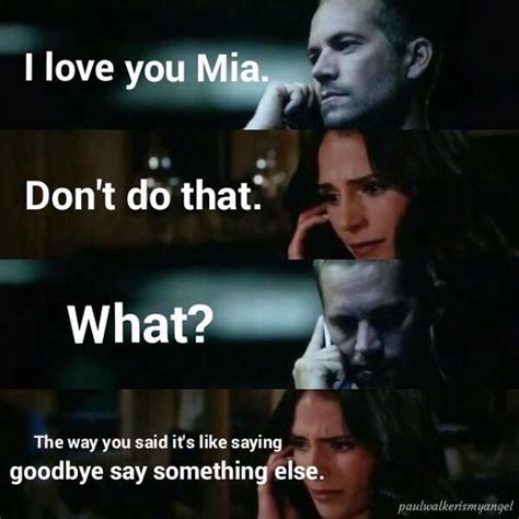 Goodbye Mia | Movie fast and furious, Fast and furious, Fast furious quotes