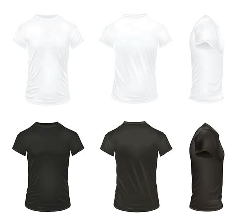 Free Vector | Realistic T Shirt isolated illustration Set