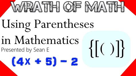 Parentheses Math Worksheet