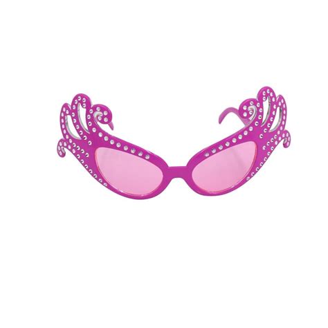 Dame Edna Glasses Pink Everage Aussie Costume Party Diamontes Drag ...