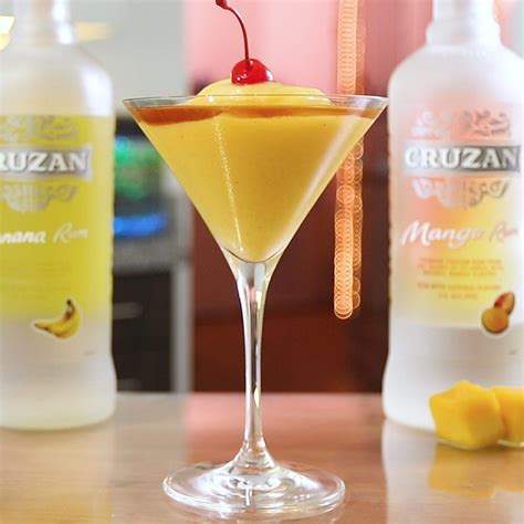 Banana Mango Tango Cocktail Recipe | Recipe | Rum cocktails easy, Mixed drinks recipes, Mango ...